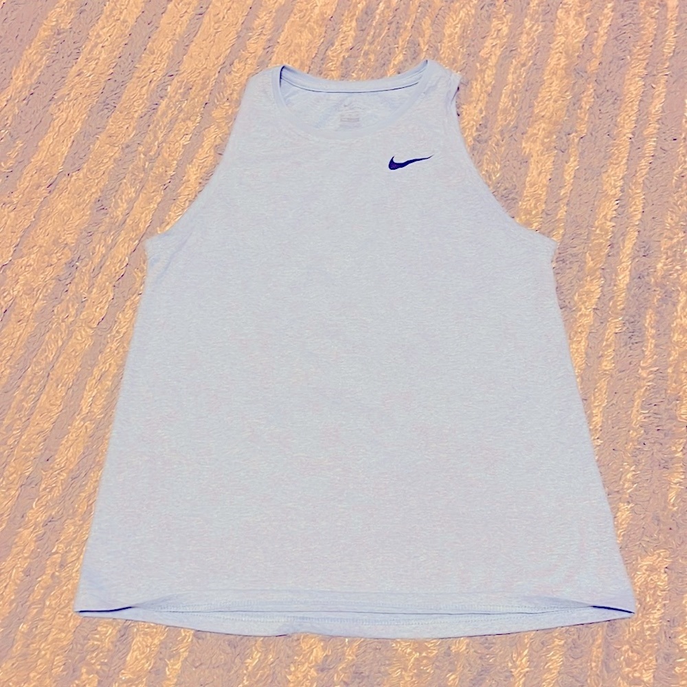 Nike Dry-fit powder blue athletic tank, size S